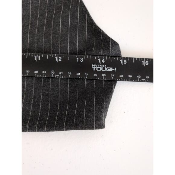 Danielle Guizio Skirt Set Women Size M* Black Pinstripe Crop Top and Mini Skirt - Picture 13 of 15